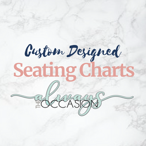 Custom Designed Seating Chart Poster