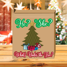 Load image into Gallery viewer, What&#39;s under the tree? Gender Reveal Box