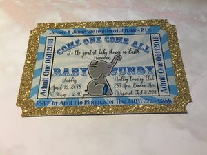 Circus Baby Shower Invitations