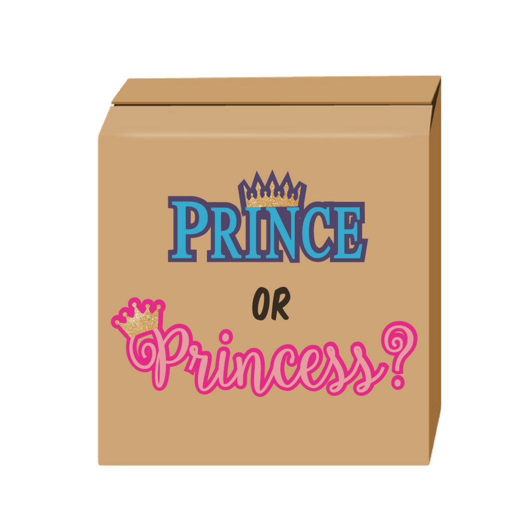 Prince or Princess Gender Reveal Box