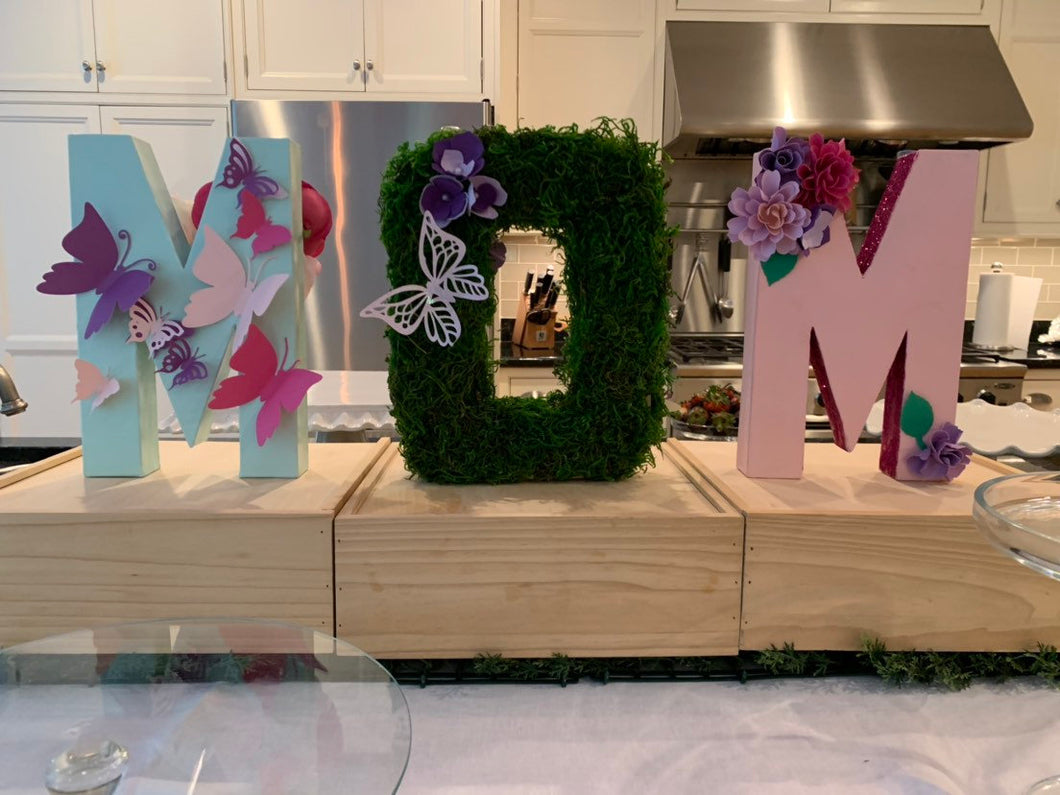 Garden Floral Stand Up Letters
