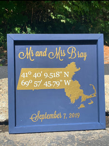 Coordinates Sign