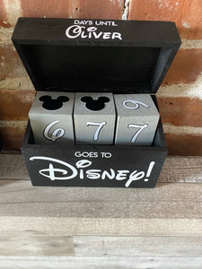 Disney trip countdown block sets