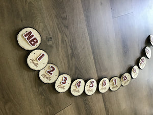Wild one log lumberjack Milestone Banner