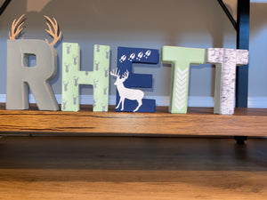 Hunting theme Stand Up Letter