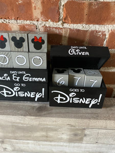Disney trip countdown block sets