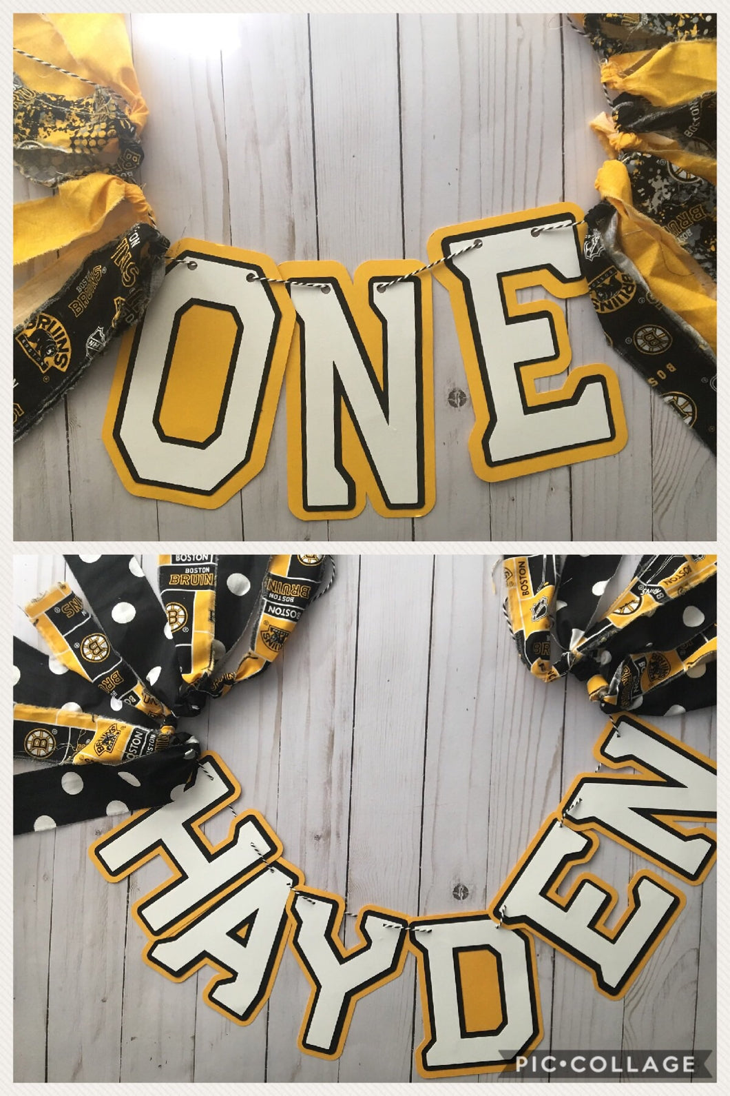 Bruins Fabric Banner