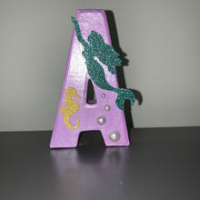 Load image into Gallery viewer, Mermaid Theme Stand Up Letters