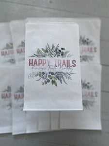 Woodland happy trails favor bags
