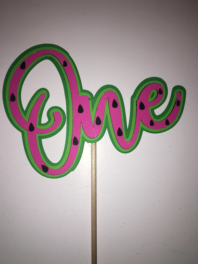 Watermelon Cake Topper