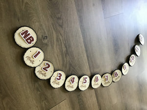 Wild one log lumberjack Milestone Banner
