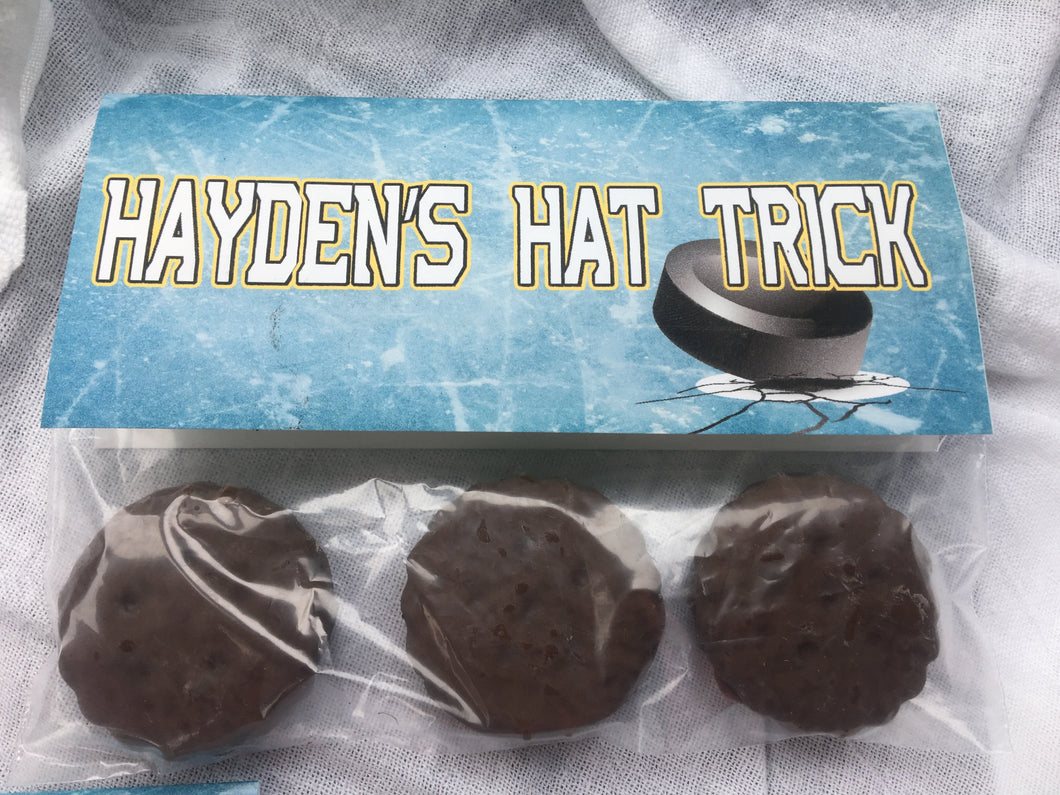 Hat Trick Pucks Bag Toppers