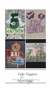 Cake Topper and Banner Bundle