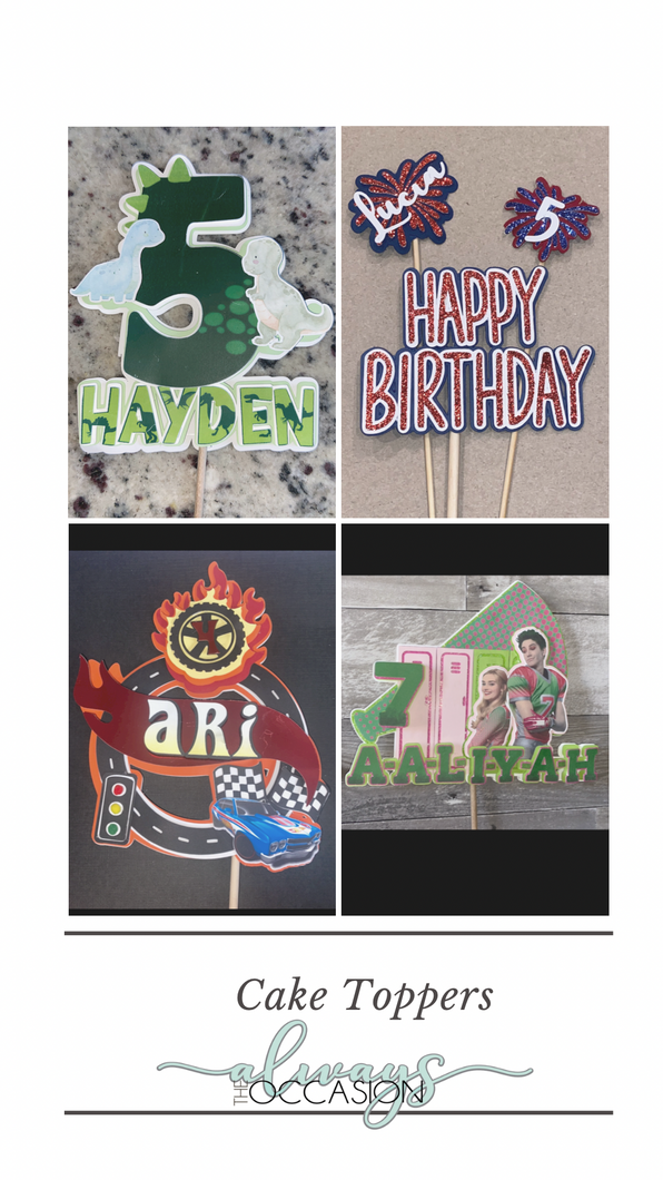 Cake Topper and Banner Bundle