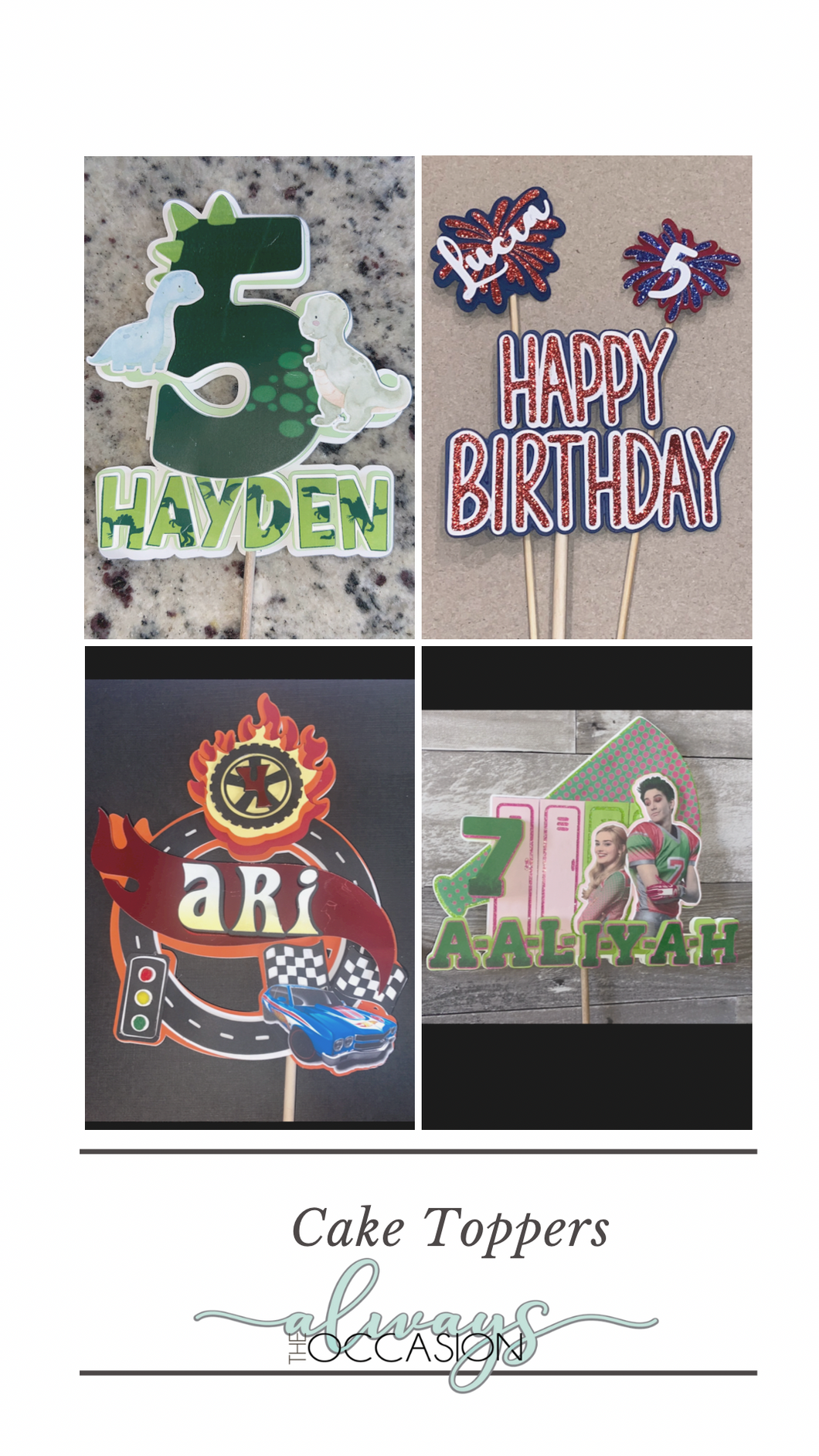 Cake Topper and Banner Bundle
