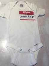 Load image into Gallery viewer, Name tag baby shirt