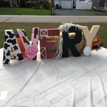 Load image into Gallery viewer, Farm Theme Stand Up Letter