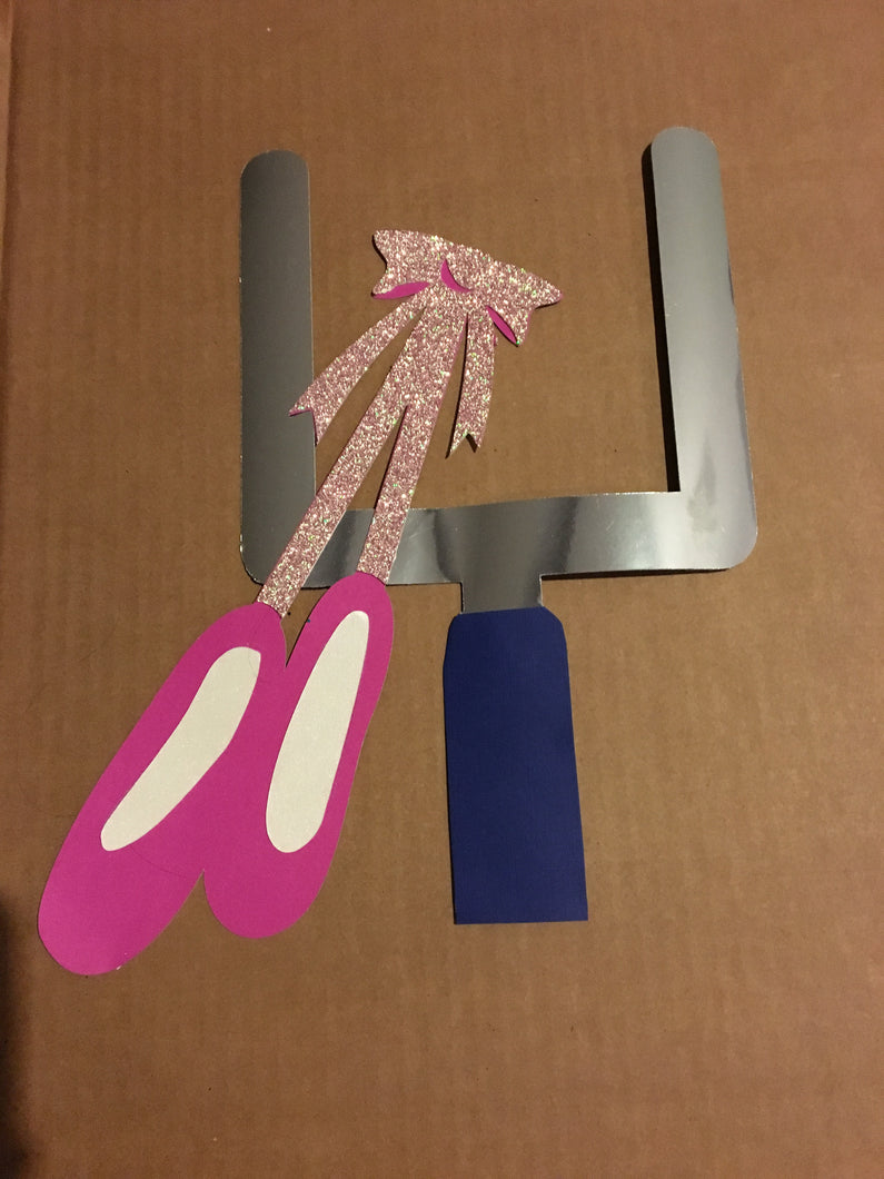 Touchdowns or Tutus Cake or Cupcake Toppers