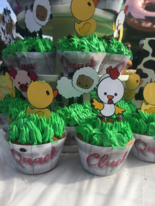Farm Animal Cupcake Wrappers