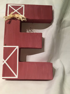 Farm Theme Stand Up Letter