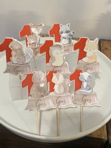 Woodland Cupcake Toppers
