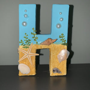 Mermaid Theme Stand Up Letters